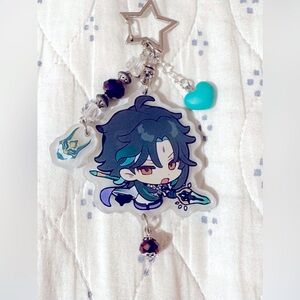 Genshin Xiao Anemo Keychain Star Clip